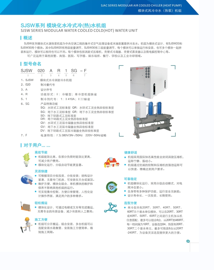 模塊化水冷式冷(熱)水機組 模塊化水冷式冷(熱)水機組